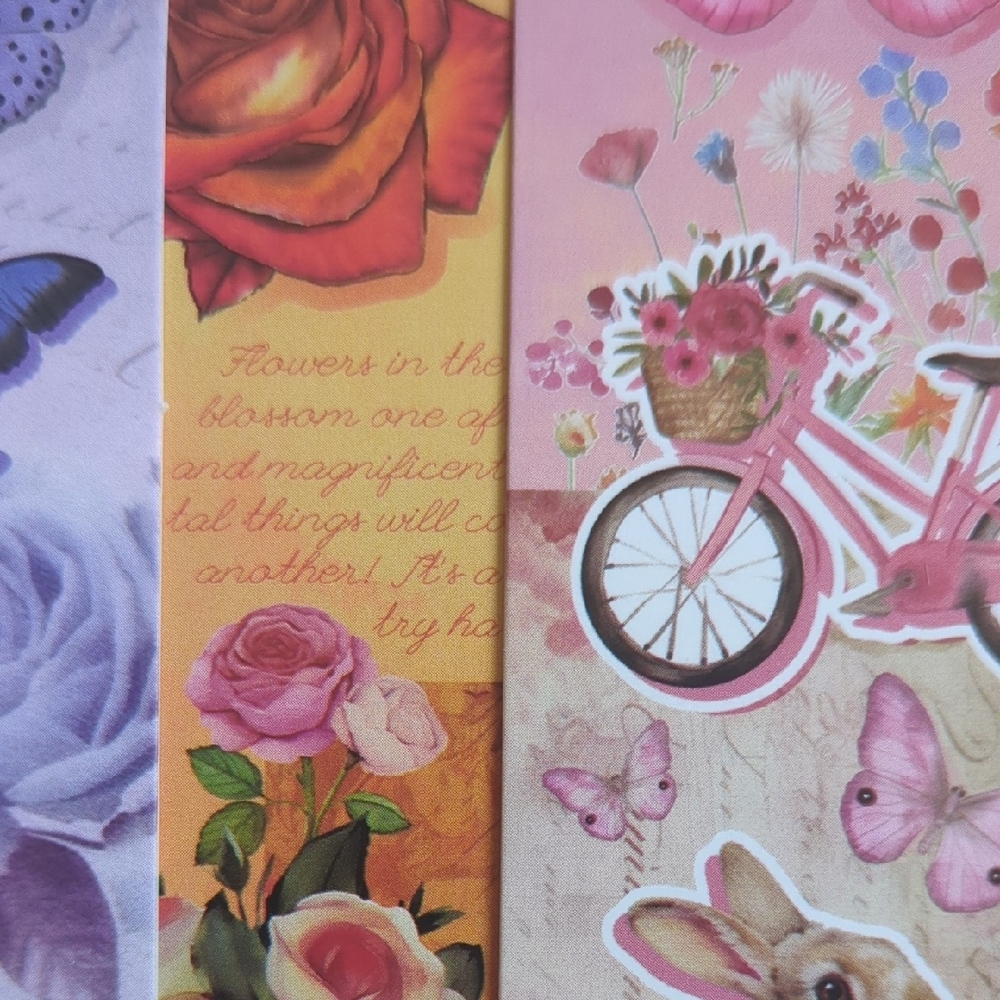 Colorful Floral and Butterfly Bookmarks - Picture 3 of 6